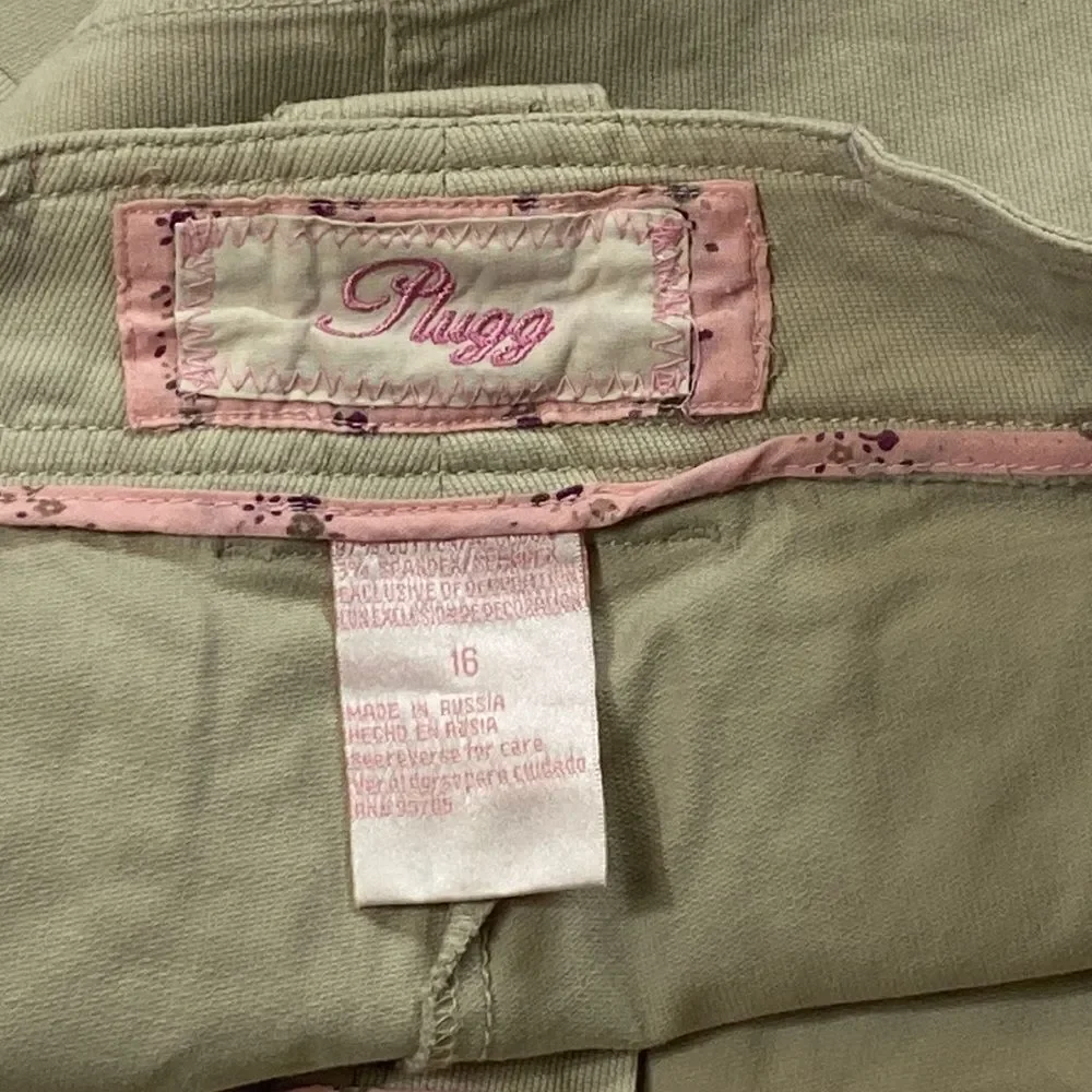 Vintage Y2K Plugg Mini Cargo Skirt Short Size 16 Junior